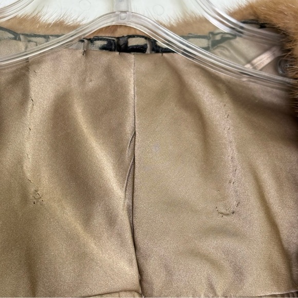 Vintage 50s 60s Mink Fur Shawl Wrap Topper Shrug - Picture 5 of 14